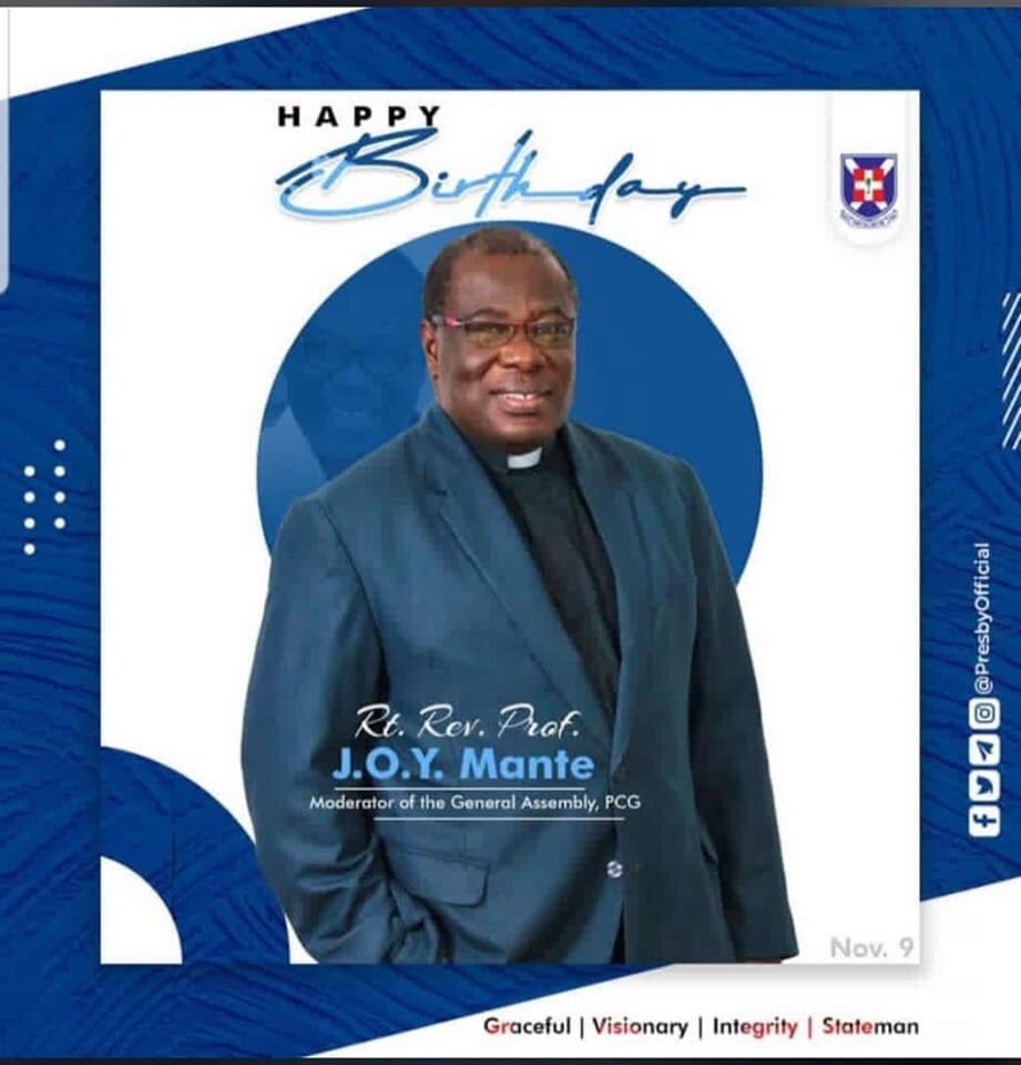 pcg_abed's tweet photo. Help us wish our very own Rt. Rev. Prof. J.O.Y Mante (Moderator of the General Assembly (PCG) a happy birthday https://t.co/jRepsZrzYx