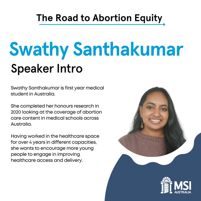 1/4 "We need to reshape medical degrees impacting students to take an interest in #SexualAndReproductive health. It shouldn’t begin after medical school."
To learn to become the best doctors, <a href="/swathy_santha/">Swathy Santhakumar</a> shared 3 asks for the #SenateInquiry #UniversalAccess #ReproductiveCare