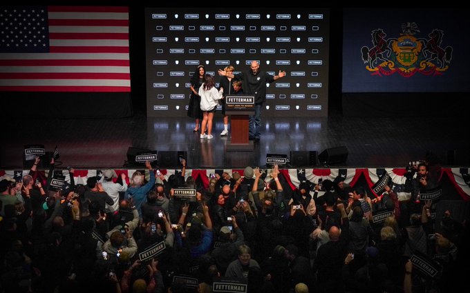 Me and the crew on stage at Election Night.