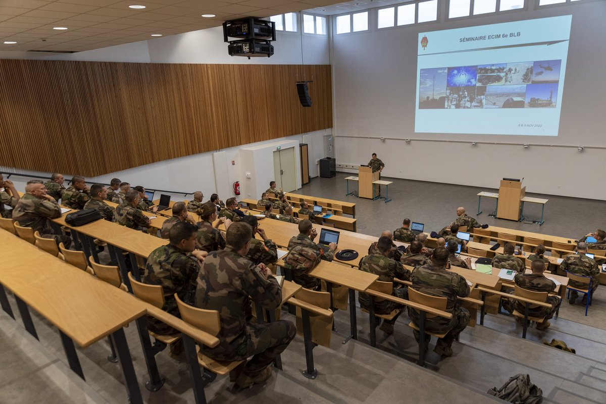 Séminaire de la #6BLB sur les effets dans les champs immatériels (#ECIM).
Réflexion et ateliers autour de la prise en compte des nouveaux champs de la conflictualité en parallèle de la montée en puissance vers l’hypothèse d’un engagement majeur, pour #GagnerLaGuerreAvantLaGuerre.