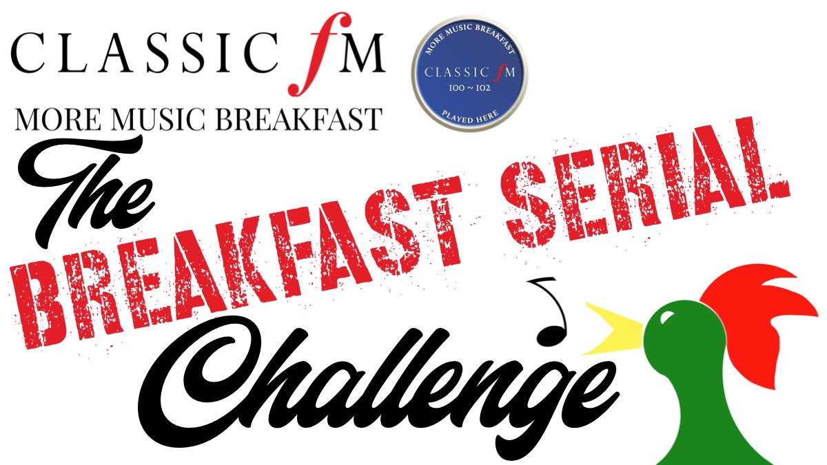 TimLihoreau's tweet photo. Good morning from the @ClassicFM More Music Breakfast
Our #BreakfastSerial challenge on the way.
And if you can come up with a great connection, there’s a
money-can’t-buy, limited edition, Classic FM breakfast sticker in it for you. https://t.co/nnWNtiYIJR
