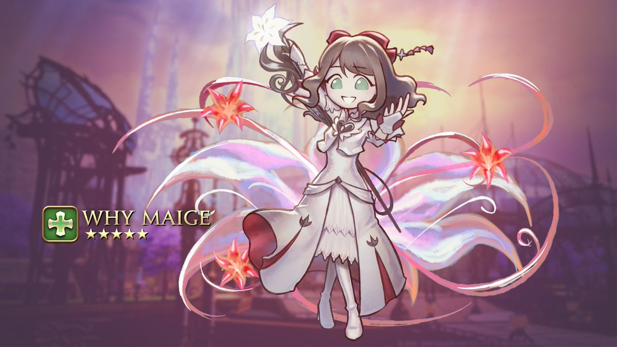 [11/4/2022]
🌺 Happy Birthday Why Maige! 🌺

I did the artwork for me and Lite's birthday gift for her, the 5-star Why Maige gacha pull!!! 8DDD (11/10 WOULD WHALE)

And here's a thread dedicated to my beloved big sis <a href="/WhyMaige/">🌸 𝗪𝗵𝘆 𝗠𝗮𝗶𝗴𝗲</a> !!! ~~