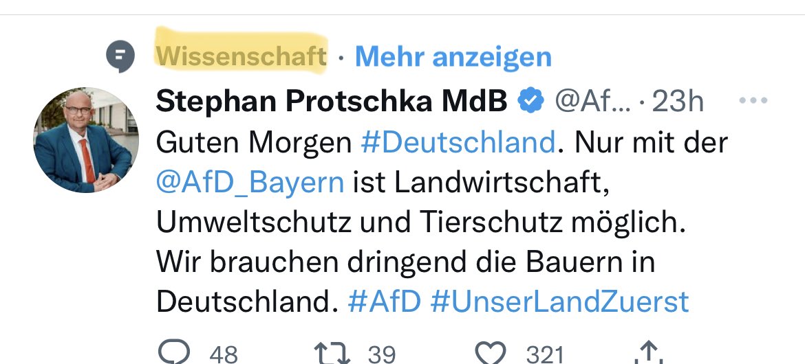 Ich glaube Twitter ist verwirrt.
#noafd