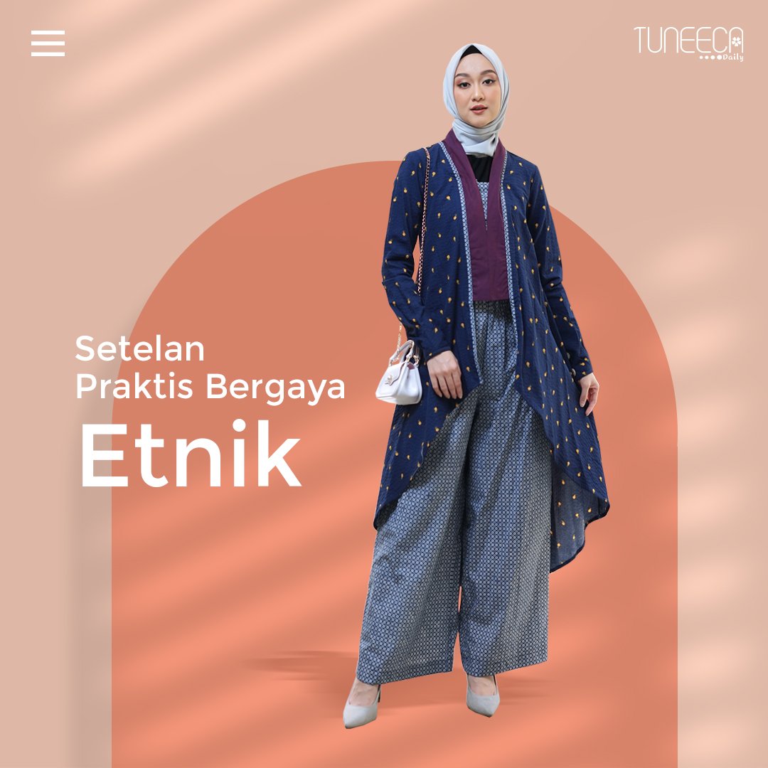 tuneeca's tweet photo. Bingung mix and match? Maunya busana sat set sat set on the go? Tuneeca Daily hadirkan kembali busana two pieces atasan dan kulot. Atasan dengan potongan panjang pada bagian belakang serta kulot cutting besar, kamu bakal nyaman seharian ketika menggunakan busana ini https://t.co/q5mCywk3nW