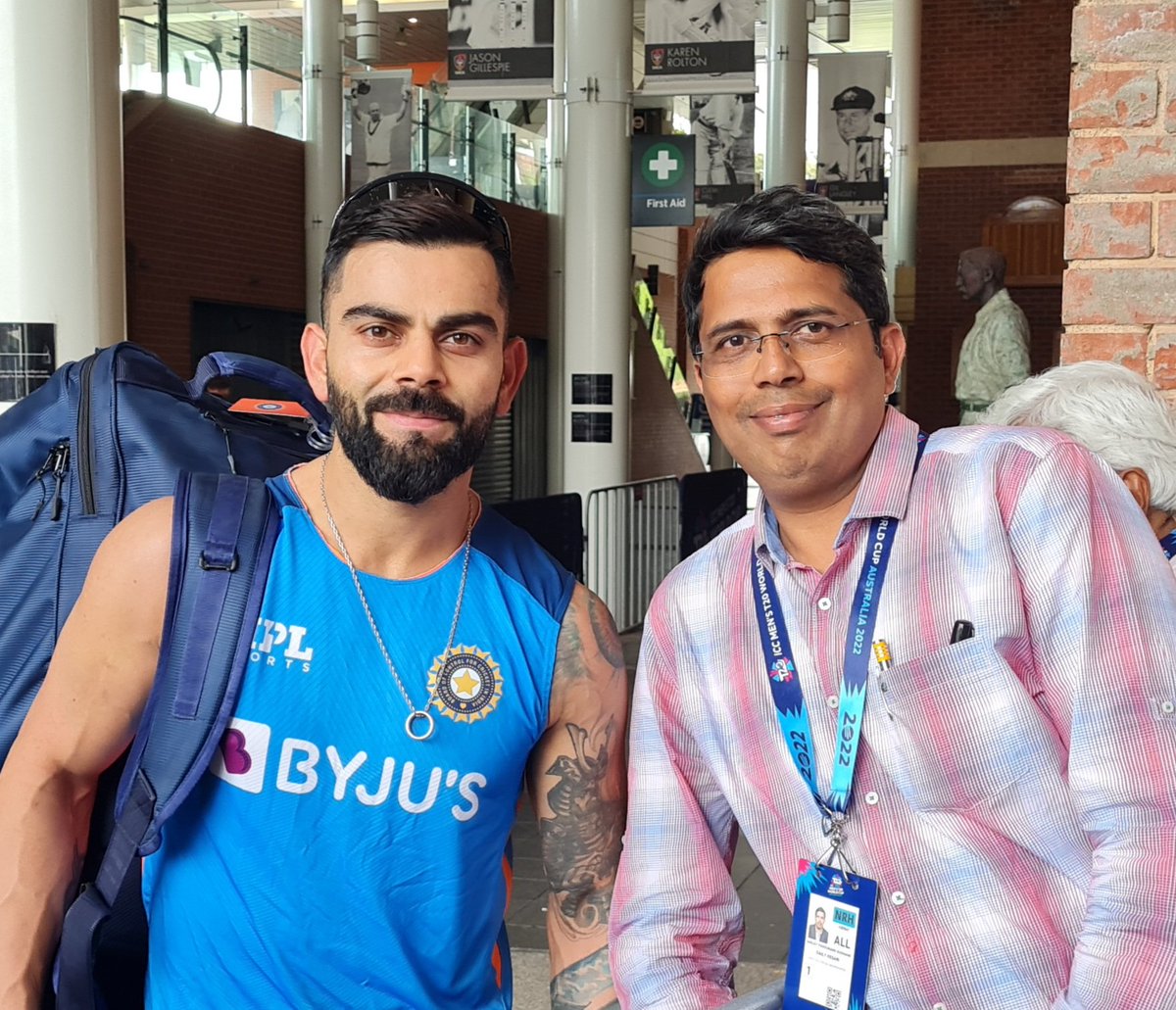 sanjaydudhane23's tweet photo. Virat kohli &amp; me

#ViratKohli𓃵 #T20WorldCup https://t.co/1EOhUGmc4A