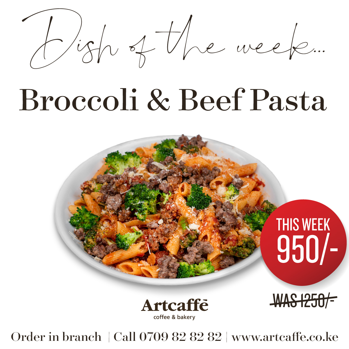 GardenCityNbi's tweet photo. Life is a combination of magic and pasta! Have you tried @ArtcaffeKenya's all-time fan-favourite Broccoli &amp; Beef Pasta? ✨the ultimate hearty, comfort dish is NOW on offer this week!
Dine-in at #Artcaffe…open every day until 11pm 🤗
#pastaoffer #dinein #artcaffeandme #pastapasta https://t.co/NIwrVPMwfX