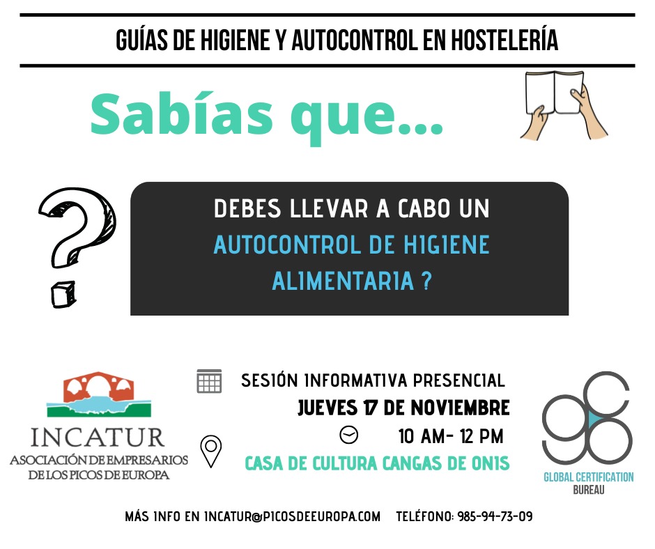 Sabías que las empresas alimentarias deben crear, aplicar y mantener un sistema de autocontrol permanente basado en los principios del Análisis de Peligros y Puntos de Control Crítico (APPCC)⁉️
Inscripciones 👉 forms.gle/DvTMcD5SZ4kena…