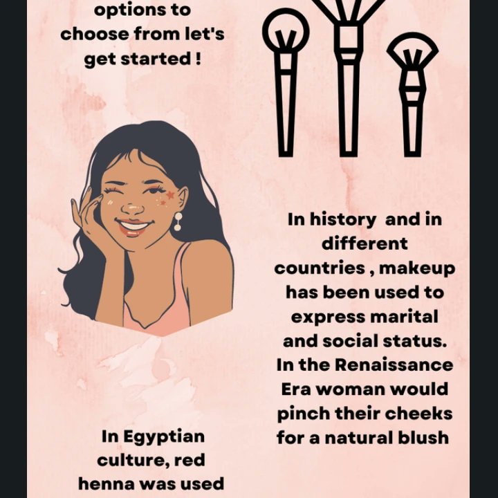 VictoriousJohn3's tweet image. For my infographic I chose to speak about beginner makeup basics! I chose a pink background and used proximity when speaking about specific products to attract viewers #su2412 #beginnermakeuptutorial #infographic