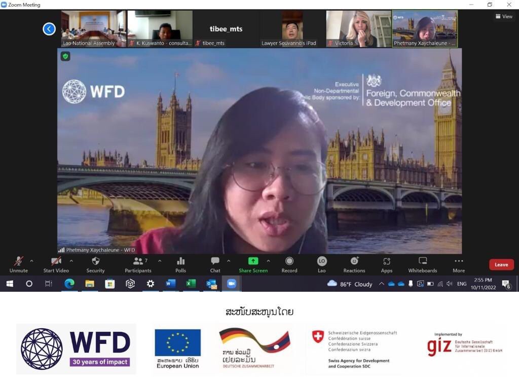 WFD_Laos's tweet photo. WFD engaged international (UK and Indonesia) and local experts to help the NA Justice Committee develop Petition management tool &amp; system to enhance efficiency and smooth coordination across the parliament.@GIZ_Laos @euinlaos #SDCLaos

#LaosNA #PetitionManagement https://t.co/JH6K0jVpTv