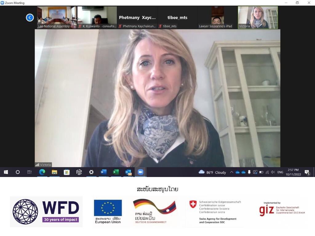 WFD_Laos's tweet photo. WFD engaged international (UK and Indonesia) and local experts to help the NA Justice Committee develop Petition management tool &amp; system to enhance efficiency and smooth coordination across the parliament.@GIZ_Laos @euinlaos #SDCLaos

#LaosNA #PetitionManagement https://t.co/JH6K0jVpTv