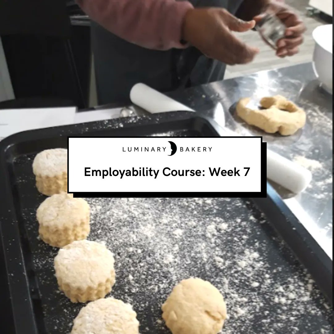 LuminaryBakery's tweet image. Our trainees are back from half term and are diving back into the #LuminaryEmployabilityCourse and this past week they began their bread module with Quick Bread! They began with some Luminary favourites: Soda Bread &amp;amp; Scones. 

Learn more about the course: luminarybakery.com/pages/luminary…