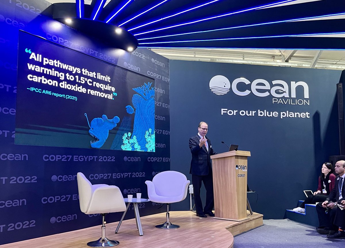 Congratulations to ⁦@WHOI⁩ ⁦@Scripps_Ocean⁩ & all for the first ever #OceanPavilion at COP27! 🚀Making an impact already with loads of people visiting, engaging and learning about the power of our oceans as a #climatesolution ⁦@PdeMenocal⁩ ⁦⁦@LlevinAnn⁩