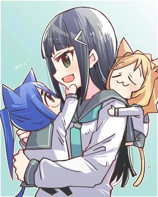 今日もダイヤさん果南さんと鞠莉さんは仲良し #なかよしあくあさんねんせい 
