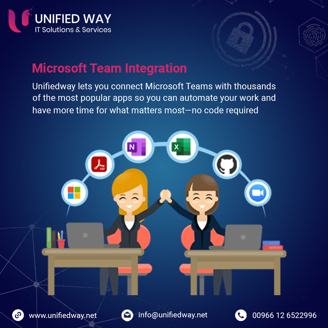 UnifiedWay's tweet photo. Unifiedway lets you connect Microsoft Teams with thousands of the most popular apps, so you can automate your work and have more time for what matters most
website :www.unifiewebsite 

#saudiArabia #unifiedway #ilogger #Alpha_Call_Recording #i_ATHAN #call #it_services #telephone https://t.co/TayGSDY9zM