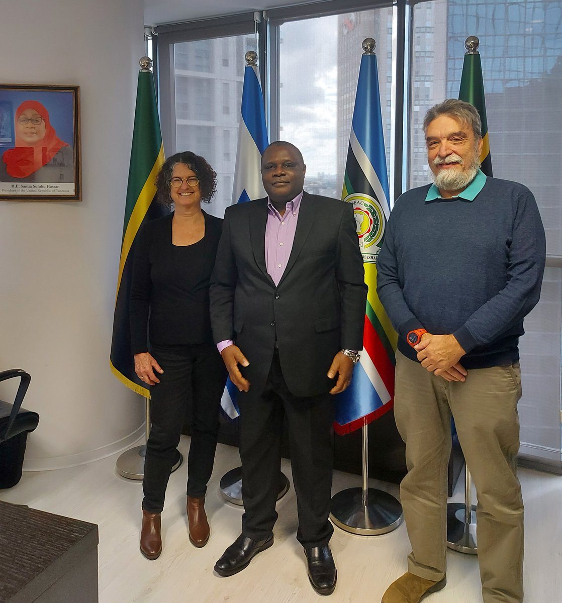 On 09.11.22, H.E. Kallua welcomed Dr. Shoshan Haran, Fdr &amp; Pres. Fair Planet &amp; Dr. Alon Haberfeld, OM. Working with Sokoine Univ. since 2019, they are engaged in a unique and long-term tech. transfer process facilitating access of smallholder farmers to  highest-quality seeds.