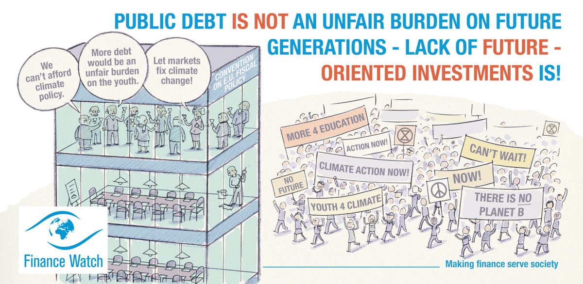 3⃣Unfair burden on future generations: The lack of investment
 
Disappointing that future-oriented public spending not excluded from the arbitrary 3% deficit limit. Cost of not #investing in sustainability today will fall on shoulders of future generations. #FiscalMatters