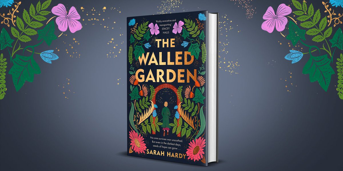 Very excited to be able to share with you the beautiful cover of Sarah Hardy’s debut novel #TheWalledGarden coming March 2023 💫🌸 
@ZaffreBooks #manillapress