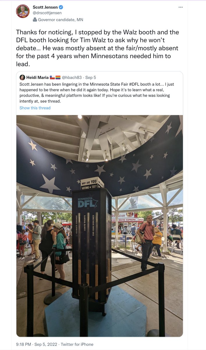 hbach83's tweet photo. Hey, you guys remember when I triggered @drscottjensen and he tried to clap back at me and ended up looking really foolish and then continued to run a really gross smear campaign and then lost a huge election 2 months later?
Because I remember. ππ½
#JensenFailed
#BlueWave https://t.co/uRhqDC8AoJ