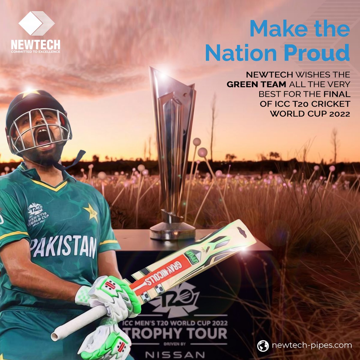 newtech_pipes's tweet photo. What a splendid all round performance Team Pakistan! We wish you the best for the all important Final match at the MCG. Let's win it for the country win more time.
#PakistanCricket #PCB #NewtechPipes https://t.co/jkvkYRagQN