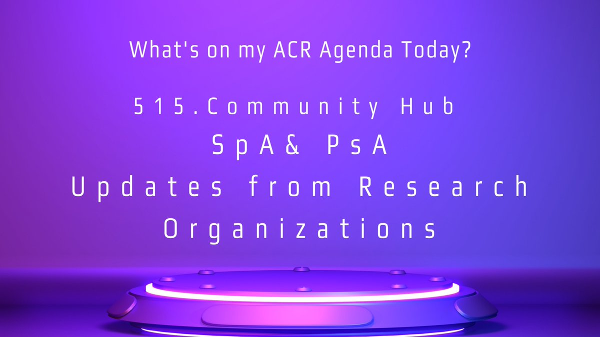 #Myagenda #ACR22 
#CommunityHub FRIDAY
Spondyloarthritis and PsA: Updates from Research Organizations
<a href="/ACRheum/">American College of Rheumatology</a> #ACRambassador
<a href="/XBaraliakos/">Xenofon Baraliakos</a> <a href="/MarkCHwang/">Mark Hwang</a> 
<a href="/Official_ASAS/">ASAS</a> <a href="/GrappaO/">GRAPPA Network - Official</a> <a href="/SPARTAN_Updates/">SPARTAN</a>