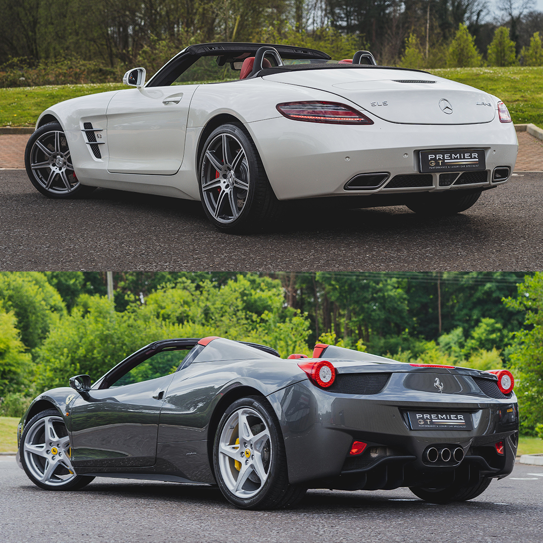 Premier_GT's tweet photo. SOLD. 🤝
A Mercedes-Benz SLS AMG Roadster & a Ferrari 458 Spider have now left HQ. 👋
Looking to sell something similar? Call us today! 01903 254 800. ☎️
#Sold #Ferrari #MercedesBenz #458spider #SLS #passionforperformance #premiergt https://t.co/d5F2Bzgrox