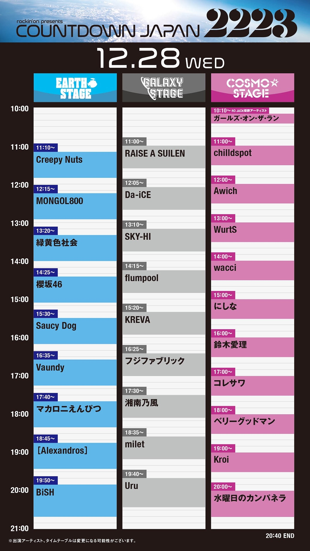 カウントダウンジャパンチケット 28 COUNTDOWN JAPAN 24/25