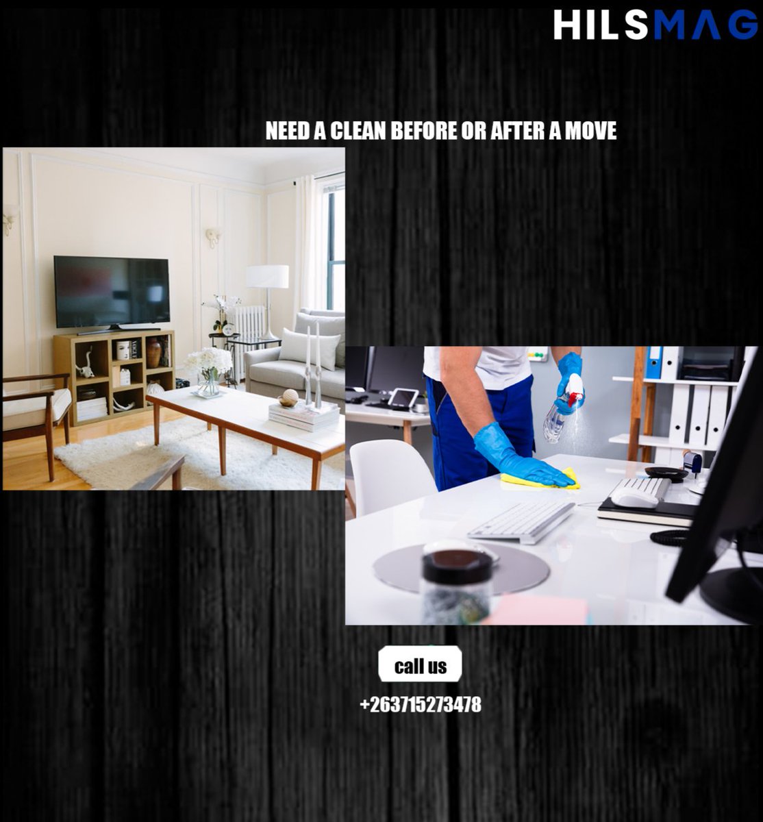 Do you need a clean before or after a move?

Whether it's for corporate or your own home, you don't have to worry when you have us.

Give us a call today on +263715273478 to book.

#hilsmagofficial #cleanliving #cleaningservices #housekeepingservices #cleaniningsolutions