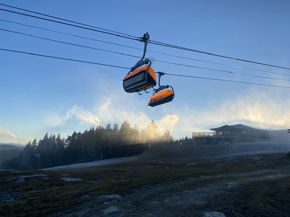 OkemoConditions's tweet image. 11.9.2022 | Our snowmakers have taken to the hill for the first time this season to lay down some awesome snow as they begin to build the base layer for you! As a reminder, Mountain Road is closed for the season. Countdown to opening continues-Okemo Style. ❄️