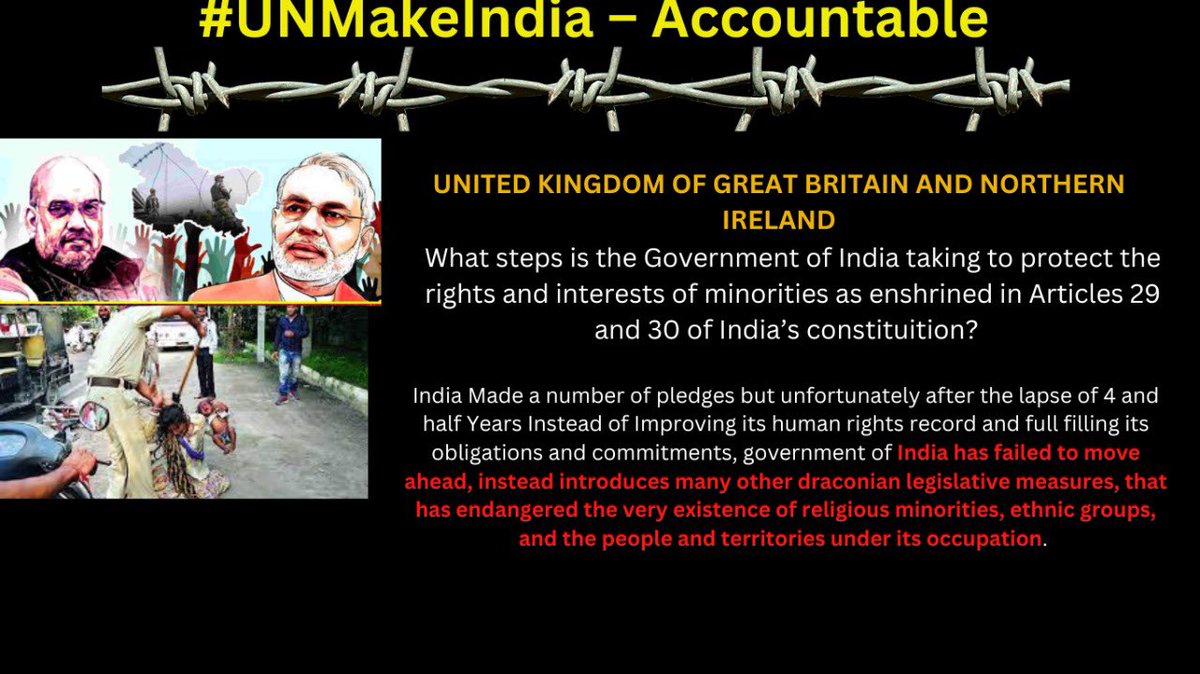muhamednaseer2's tweet photo. The UPR also includes a sharing of best human rights practices around the globe. Currently, no other mechanism of this kind exists.
#UPRIndia
#UNMakeIndia_Accountable @sultan1913 @MirwaizKashmir @KCPak4 @HameedAPHC @OfficialDGISPR https://t.co/qxgkLkec7m