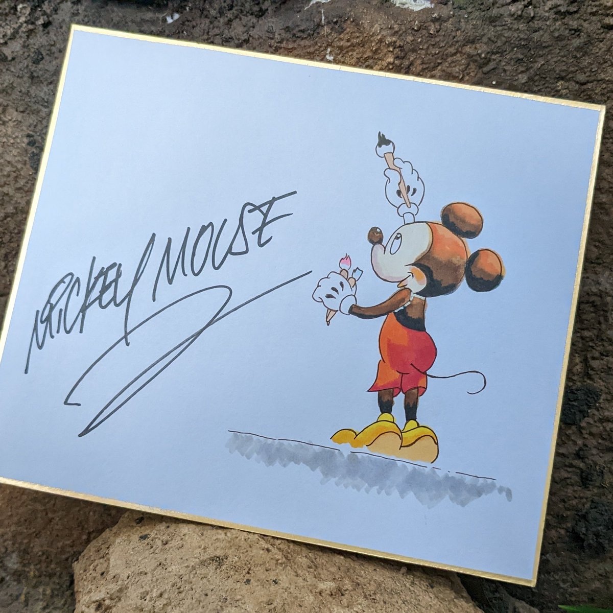 朝倉 弘平 リトグラフ 絵画 デズニーセル画 ミッキー-