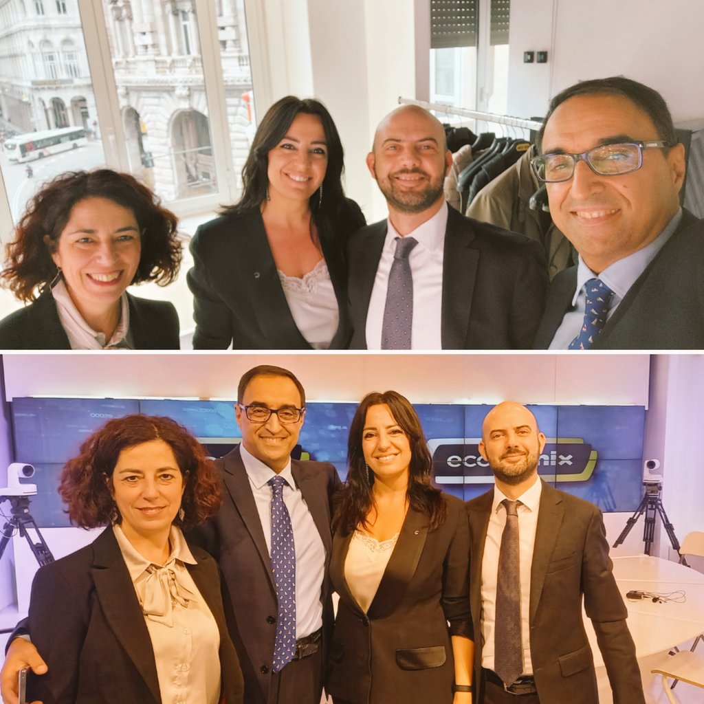 Oggi registrazione della puntata di Economix , targata Aidp Liguria, dove abbiamo dato alcuni consigli sulle modalità di approccio al lavoro. Sará trasmessa venerdì 11 alle ore 21.30 su Telenord. Foto  appena arrivati e appena finito, soddisfatti 👍.