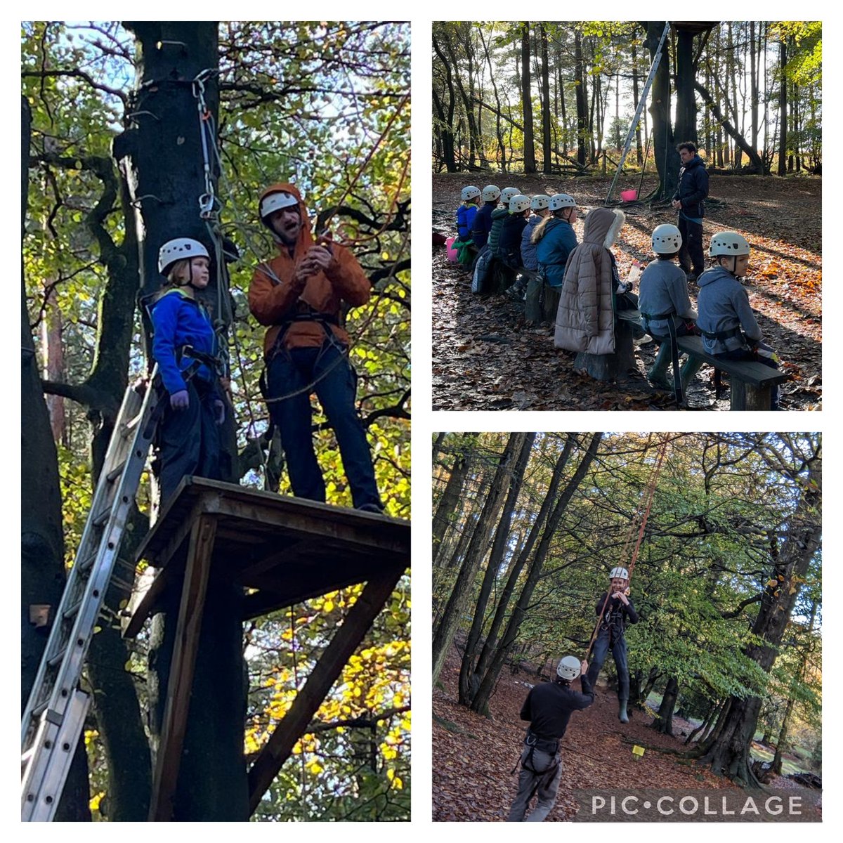The zip wire was a popular activity this morning. Beautiful weather too 🌤️