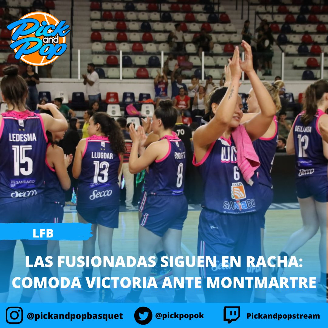 pickpopok's tweet photo. Las fusionadas siguen de racha: cómoda victoria ante Montmartre 

https://t.co/G4UJrAxeHM 

#LFBxPickandPop
#Quimsa
#Montmartre https://t.co/c8FsJYik9q