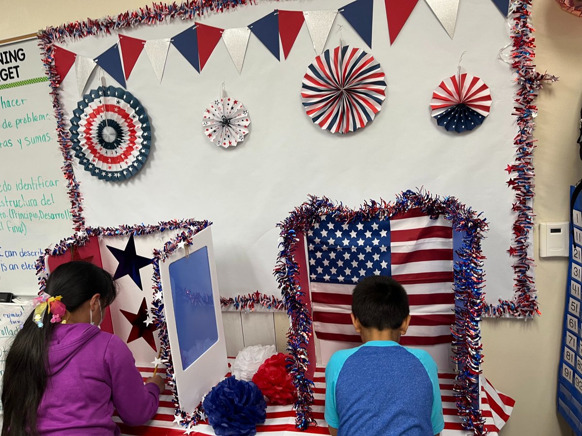 Today second grade practiced their right to vote. 
<a href="/SiglerStars/">SiglerStars</a> #SiglerIsHappiness