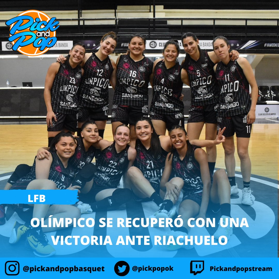 pickpopok's tweet photo. Olímpico se recuperó con una victoria ante Riachuelo 

https://t.co/qQs4yed8Hx 

#LFBxPickandPop
#Olimpico
#Riachuelo https://t.co/RXmLC0TV6G