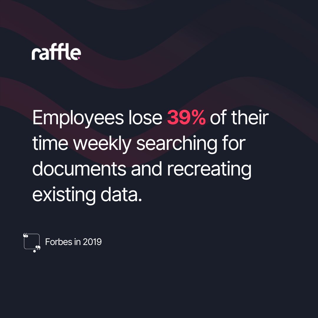 Benjamin Franklin once famously said that "time is money." 

Forbes in 2019 reports that 39% of employees' time is wasted due to a poor search engine. Stop wasting time and money searching for the right information. 

Want to find out how? Read our blog: hubs.ly/Q01rV8MG0