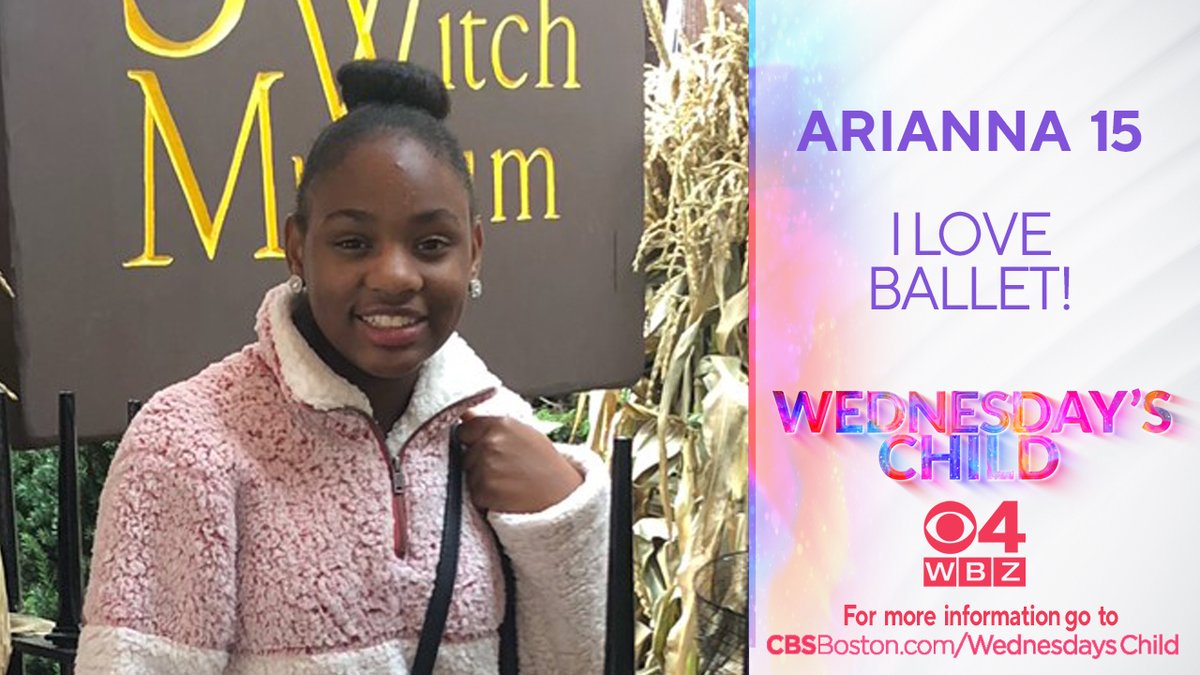 Meet #WednesdaysChild Arianna. She loves to dance – especially ballet. cbsn.ws/3FUW0fT