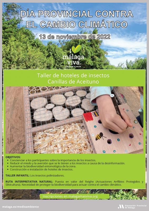 Malagamasviva's tweet photo. ⌛️¡Últimas plazas disponibles para los talleres gratuitos y visitas por el Día Provincial contra el #CambioClimático! #COP27

🍃Taller cajas nido en Vva de la Concepción, de compostaje en Macharaviaja y taller de hotel de insectos en Canillas de Aceituno➡️ https://t.co/mSKPcLadW1 https://t.co/SHAMARonbd