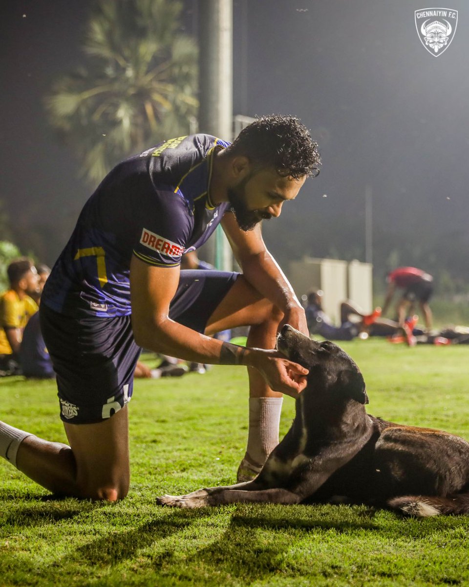 ChennaiyinFC's tweet photo. PAWsitive vibes only 🐾💙

@prasanth2406 | #AllInForChennaiyin https://t.co/kTS0IGDFpL
