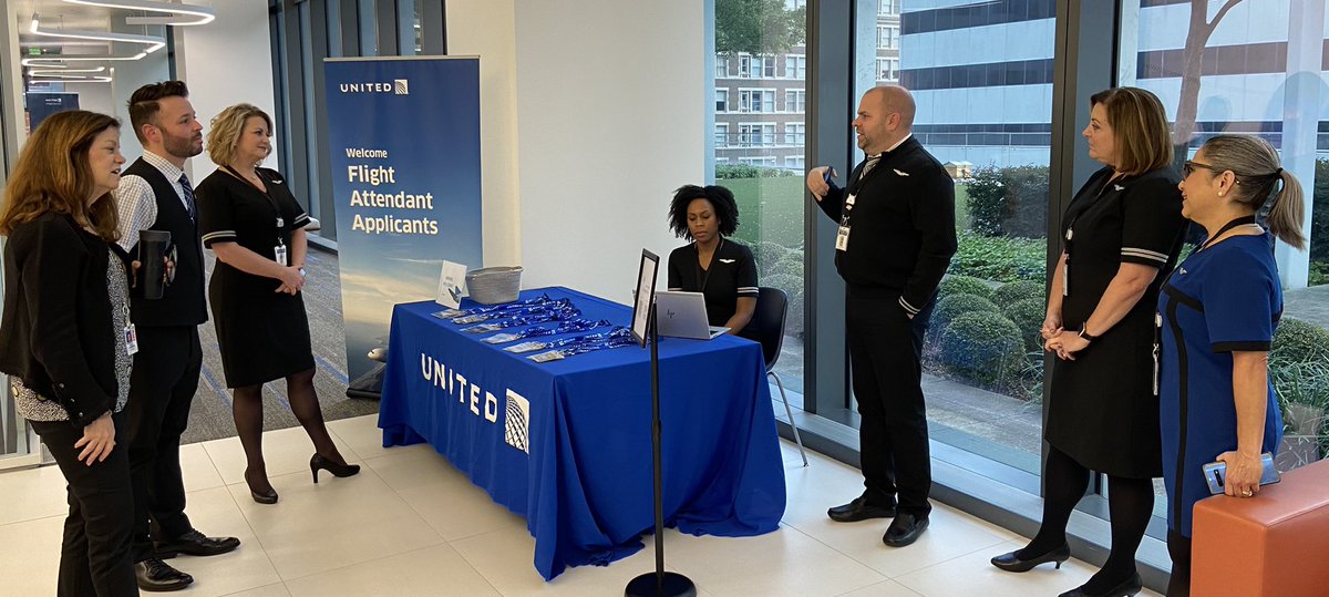 Stopping by to visit our wonderful #beingunited Inflight Specialist team - getting ready to start the day.