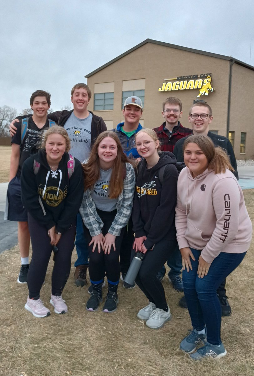 CorySteiner10's tweet image. The Northern Cass Math Team came out on top in the first meet of the West Central Division of the Minnesota Math League. Their score of 70 points is a record high score for the team. Congratulations! @NCSD97