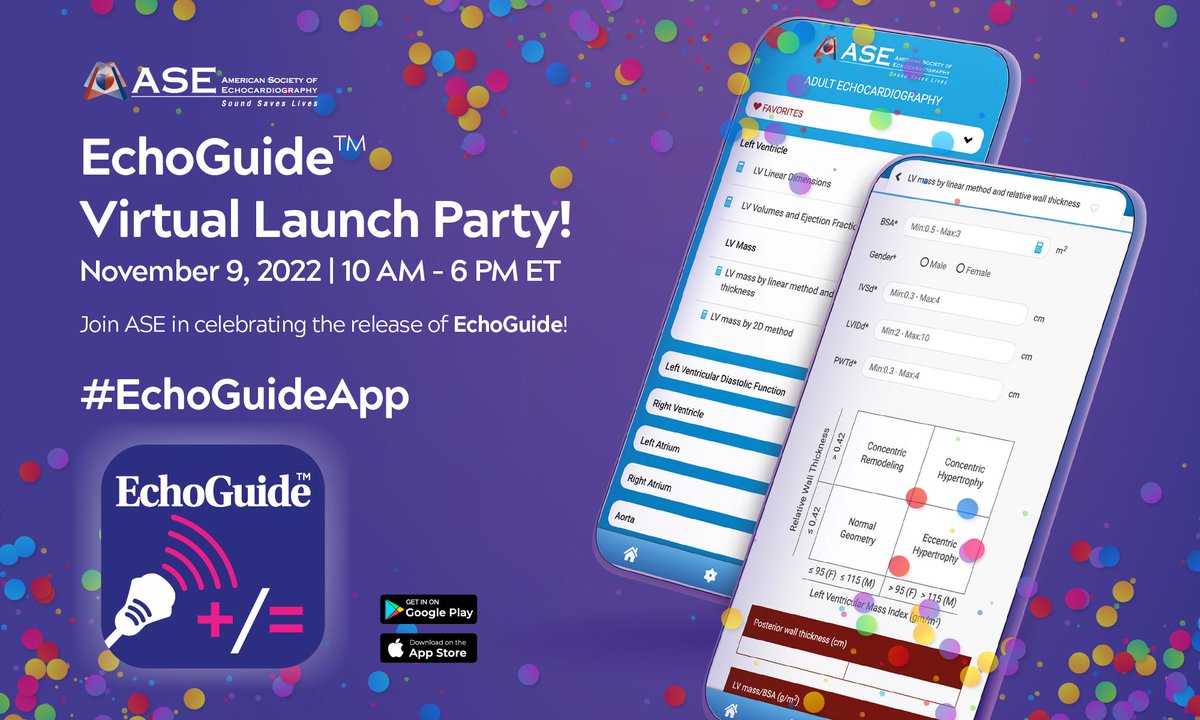 Join the Virtual Launch Party for #EchoGuideApp today from 8 AM to 6 PM ET for a chance to win prizes! It’s easy. 👌

📱 Download the app: bit.ly/3SXsokU
📱 Share your favorite feature using the hashtag #EchoGuideApp
📱 Tag ASE in your post