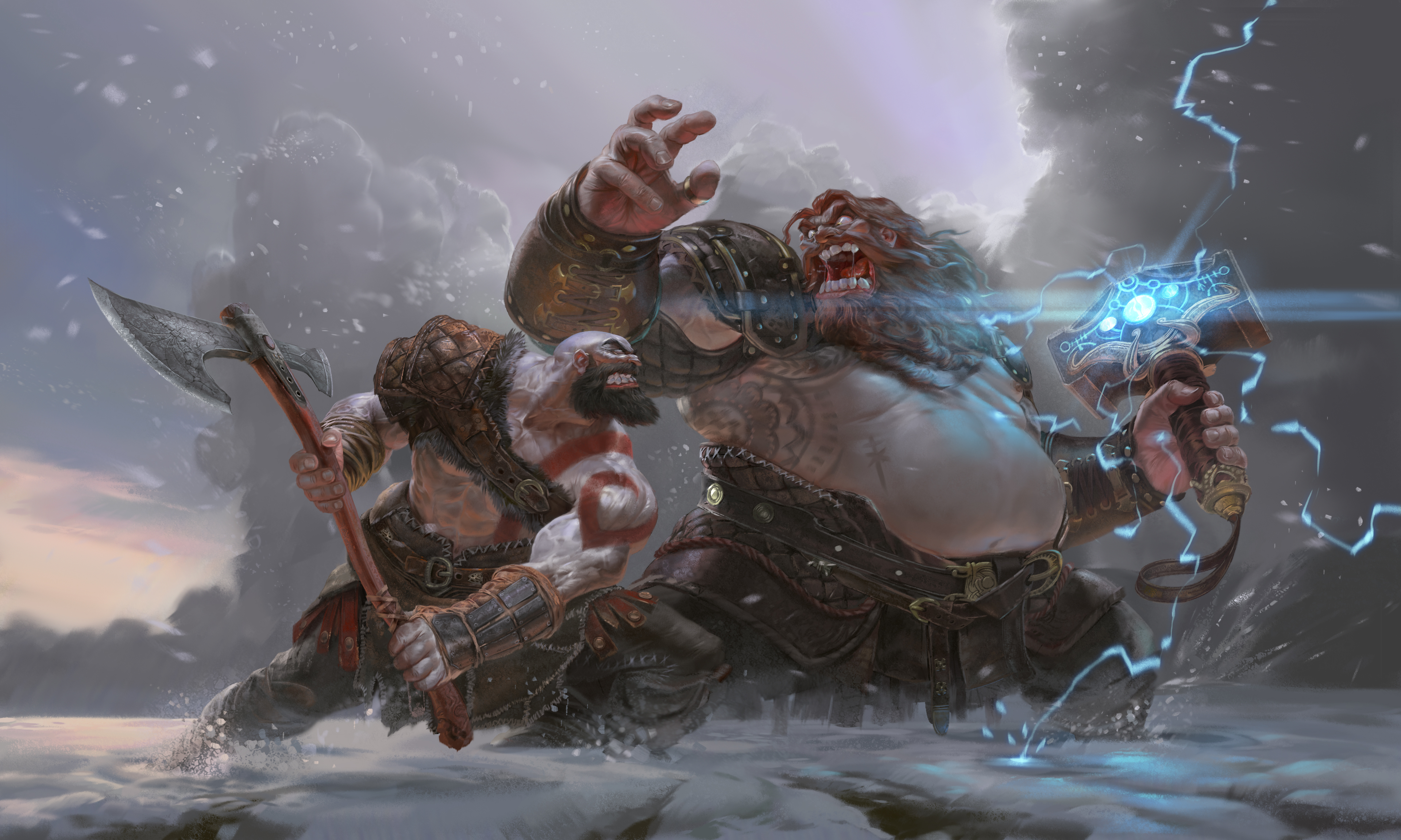 EslamAboshady on X: fan art God of War Ragnarök collaborat with  mohamed_aboulfotouh #GodofWarRagnarok #godofwarragnarok #Kratos #Atreus # Thor #Freya #mimir #Ragnarok #illustration #painting #drawing #art  #DigitalArtist #digitalpainting