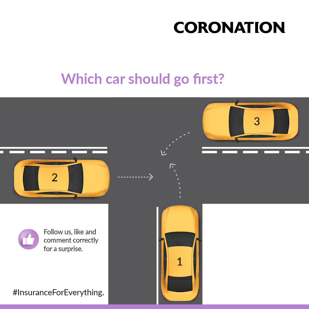 coronationghana's tweet photo. Share your thoughts. At a 3-Way Intersection, Who Has the Right of Way? Answer correctly to win GHโต50 worth of airtime.
Terms and conditions apply.
#CoronationInsurance #GetInsurance #RoadSigns #MotorInsurance #InsuranceForEverything https://t.co/0sIxgznzEN