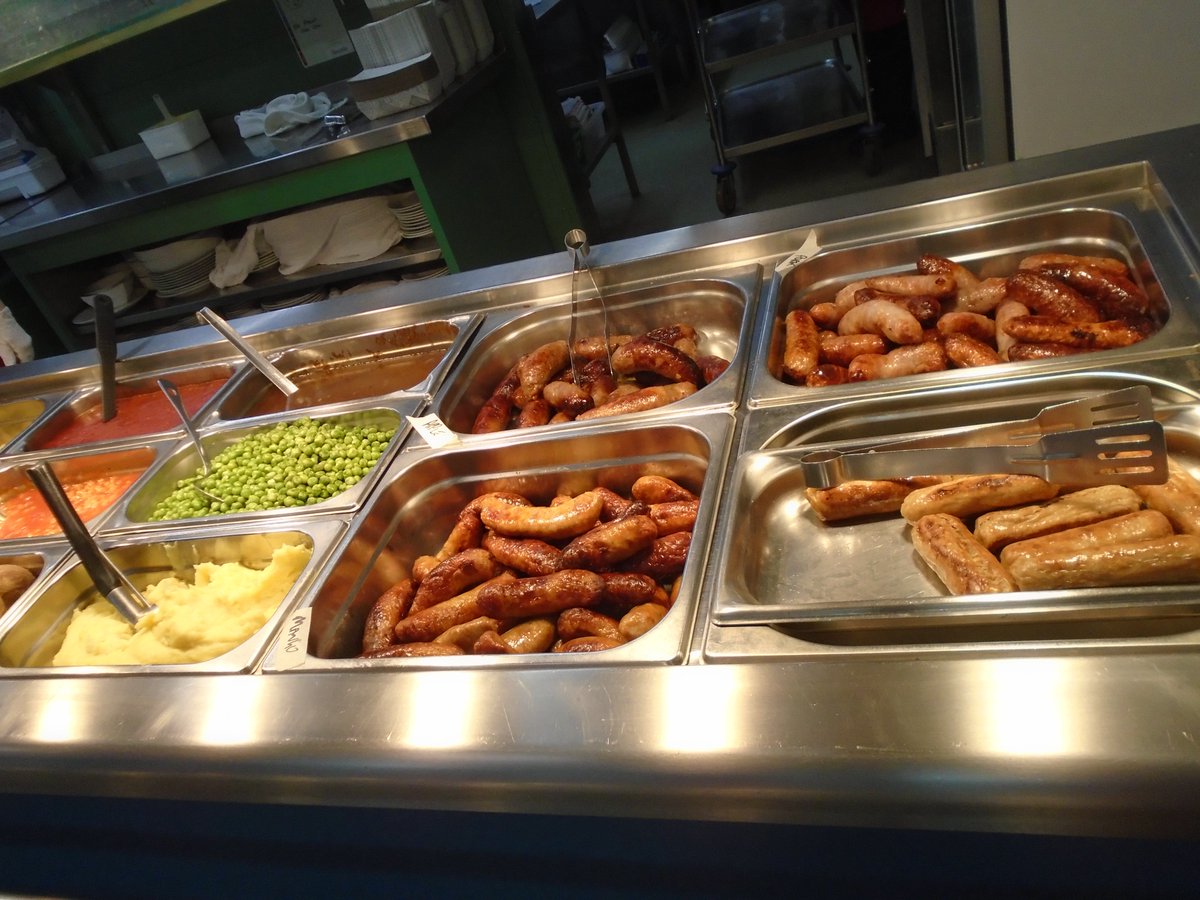 TMB_School's tweet photo. We're celebrating #britishsausageweek today with a variety of sausages on offer, including pork, spiced toffee apple and coconut, spiced mango & lime! 😋 https://t.co/YEGXsyA4Kq