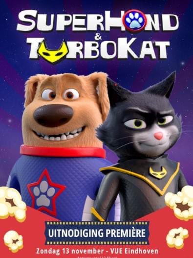 Wij mogen 4 kaarten voor de feestelijke première van SuperHond &amp; TurboKat op zondag 13 november in VUE Eindhoven weggeven. Wie wil er bij deze première zijn? Winactie loopt via Facebook GaafvoorKinderen.
#superhond #superkat #premiere #bioscoop #winactie