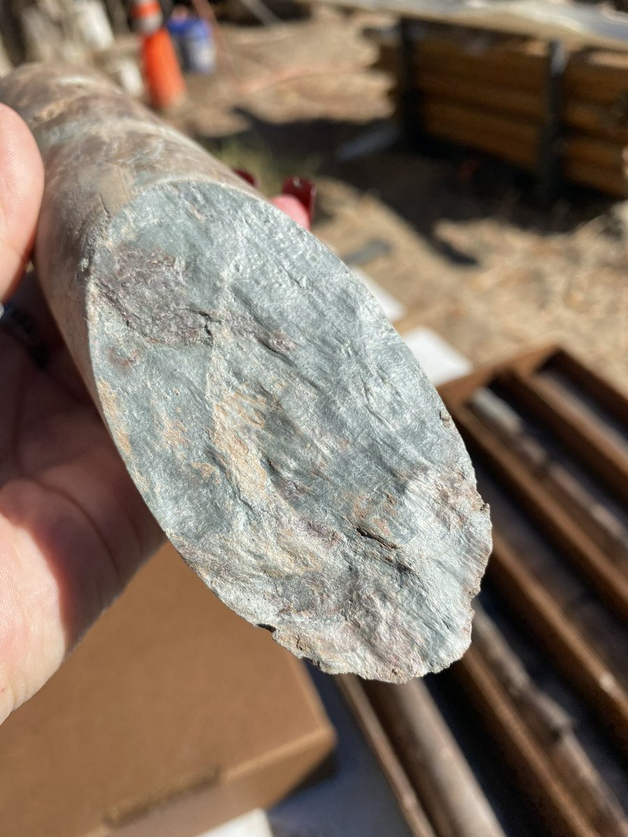 Our deepest cores show evidence of #slickensides - proof of ancient faulting. 

Next step: well logging! 

@PeterEricMalin1 <a href="/radtsunami/">Brian G. McAdoo</a> <a href="/ManolisVeveakis/">Manolis Veveakis</a> <a href="/DukeEnvironment/">Duke Environment</a> <a href="/DukeEngineering/">Duke Engineering</a> <a href="/DukePhysics/">Duke Physics</a>