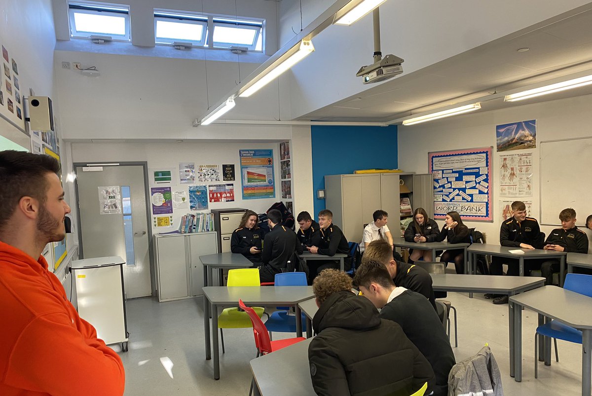 Superb talk this morning from Tom, a student ambassador at <a href="/cardiffmet/">Cardiff Metropolitan University</a> 

Fascinating insight into the wide range of sports courses and qualifications available and the potential careers on offer! <a href="/CardiffMetCSSHS/">Cardiff School of Sport & Health Sciences</a> <a href="/CMetCareers/">Cardiff Met Careers</a> <a href="/CMetSport/">Cardiff Met Sport</a> @cardiffmetrfc <a href="/CardiffMetFC/">Cardiff Met Football Club</a> <a href="/NHSSixthForm/">Newport High Sixth Form</a>