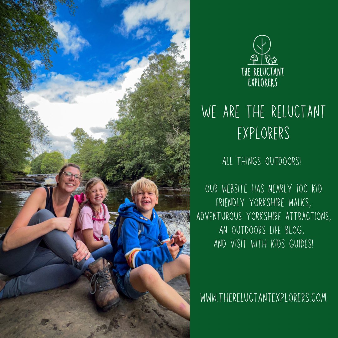 ReluctantExplrs's tweet image. 1/5 Hi Y’all!! 👋 We’re pretty new to Twitter, so I thought I’d introduce ourselves!

The Reluctant Explorers was set up back in 2020 over on Instagram and Facebook and we’re all about getting outdoors in #yorkshire …

Our website ⬇️⬇️⬇️ 

thereluctantexplorers.com