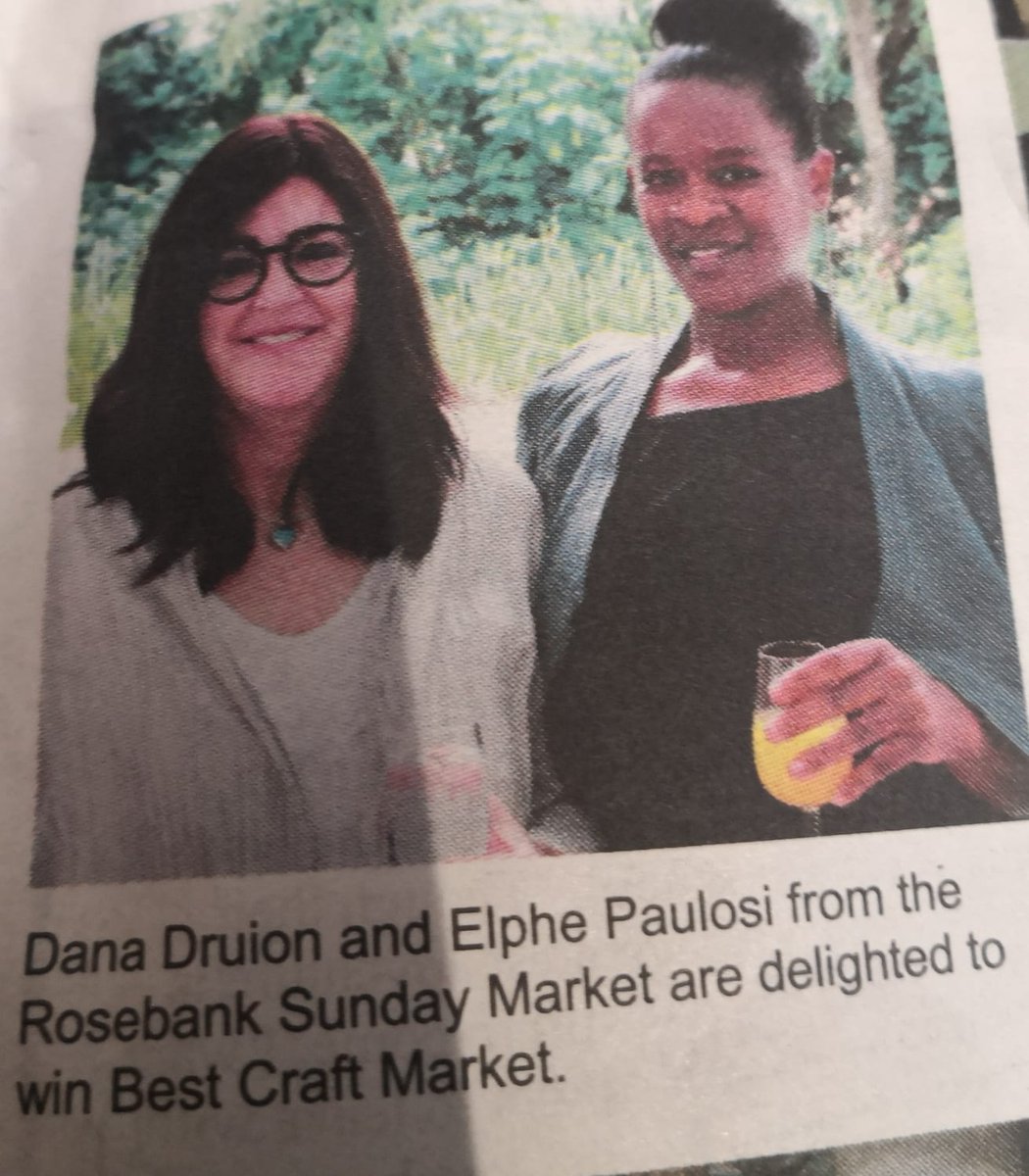 BEST CRAFT MARKET IN JOBURG 2022!🥳✨✨🥇🏆
Its official, we have been voted The Best Craft Market in Joburg in the CAXTON Best of Joburg Competition 2022.
<a href="/TolokaziBeer/">Tolokazi Premium Beer & Cider</a>  <a href="/RosebankJoburg/">Rosebank Management District</a>  <a href="/LeboGotEats/">Kelebogile Peoyame Bogosi</a>  <a href="/RosebankMall/">RosebankMall</a> <a href="/JohannesburgIYP/">Johannesburg In Your Pocket 📚</a>